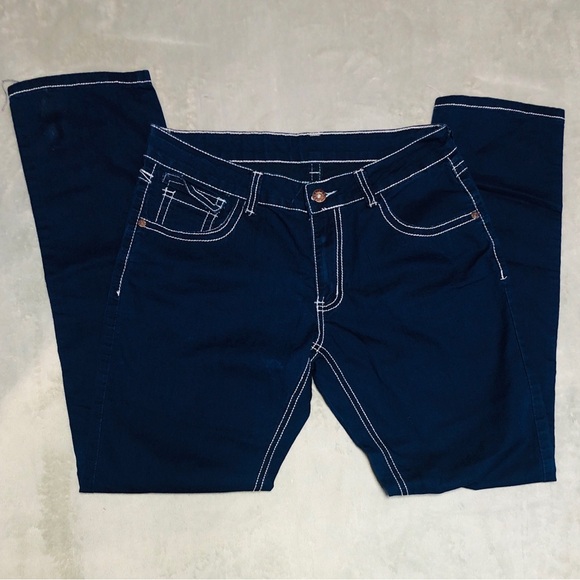 Street Jeans Size XL Dark Blue Women's Denim Jeans Soft Stretch Lightweight - Picture 3 of 9